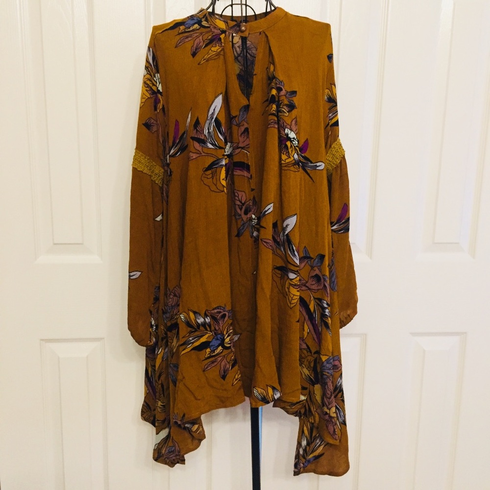 Asymmetrical mini flowy tunic - NWOT brand new - Picture 2 of 8
